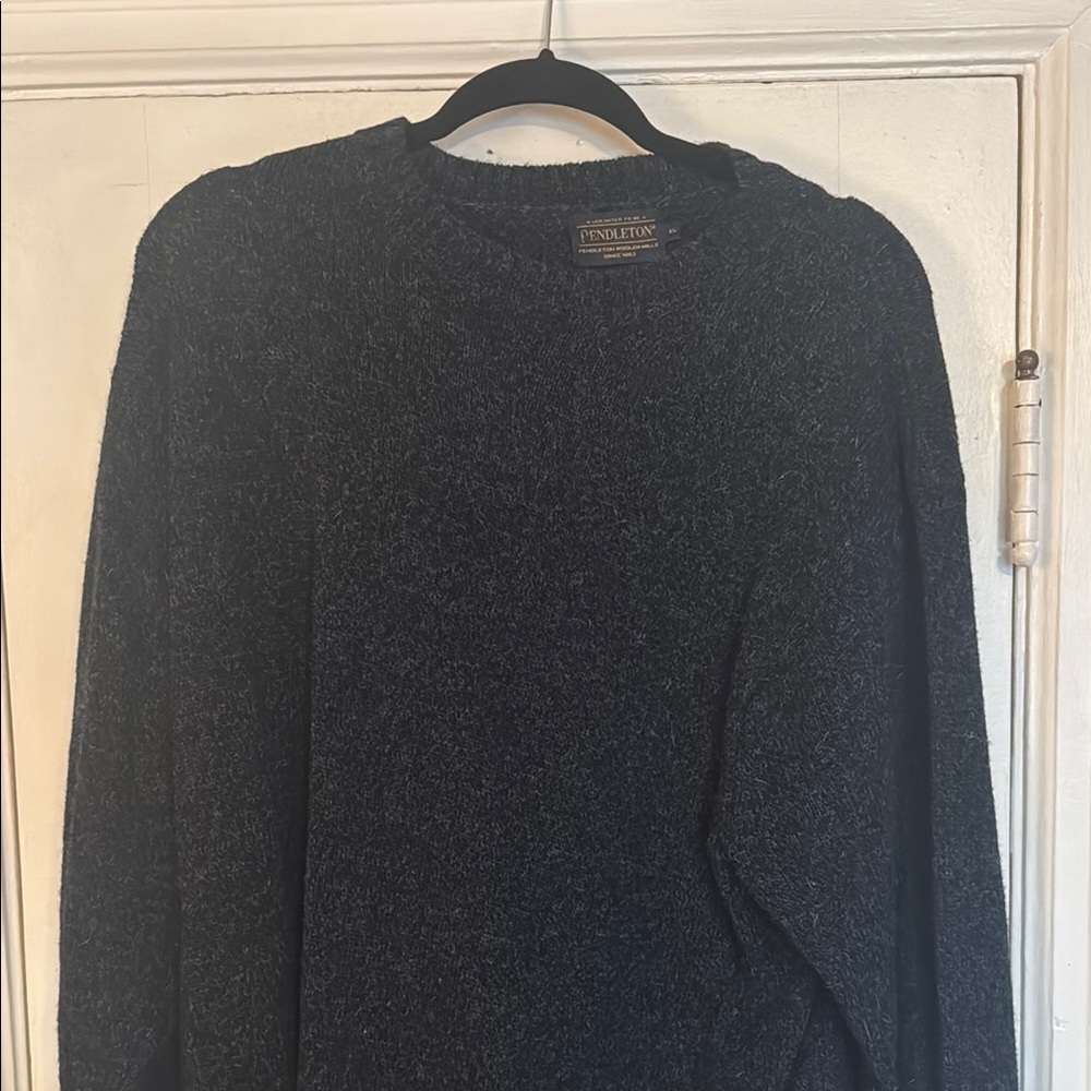 Pendleton Dark Blue Wool Sweater - image 1